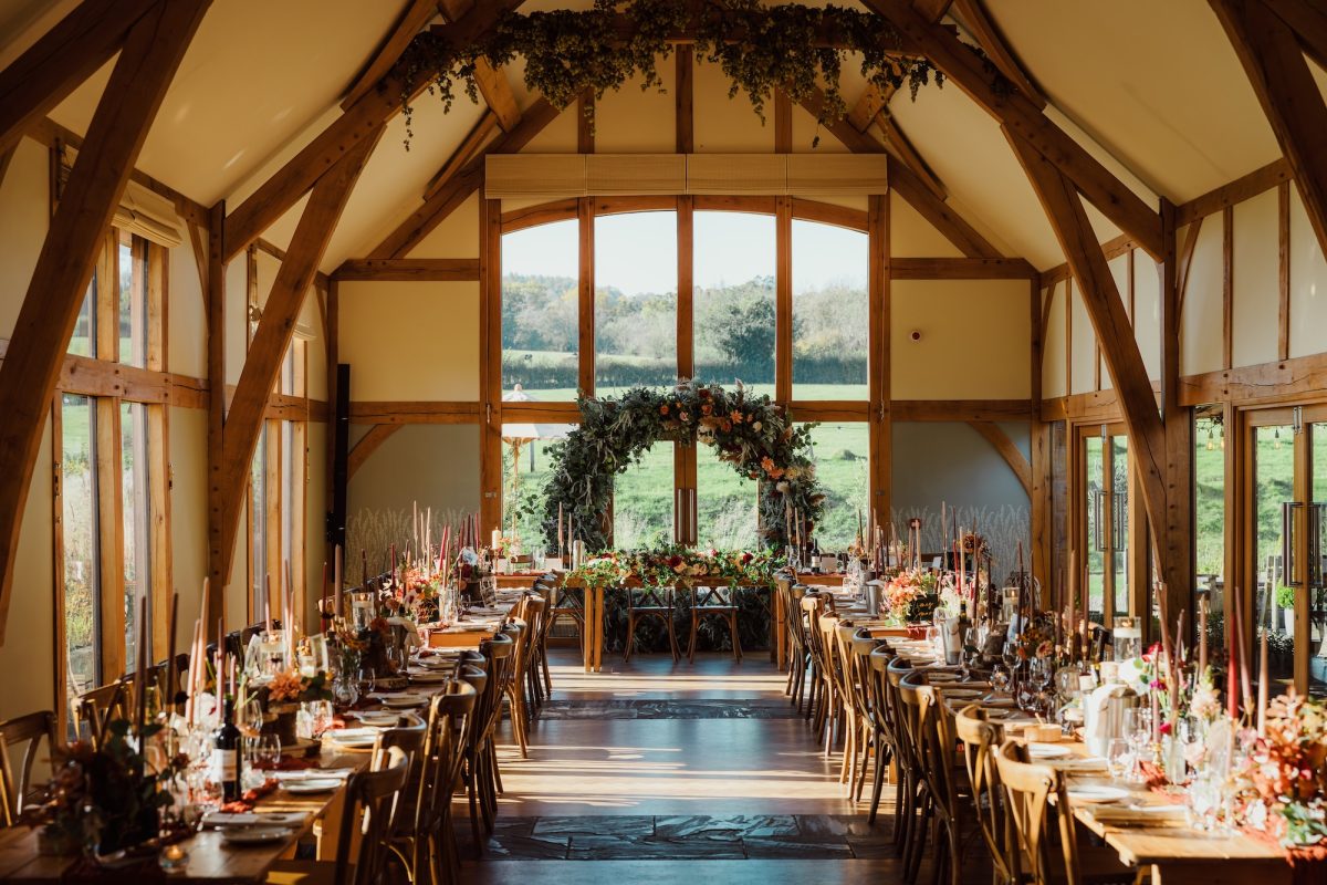 Tower Hill Barns indoor wedding venue